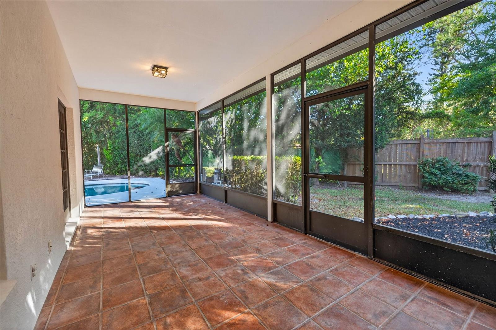 Oversized Covered and Screened-In Lanai