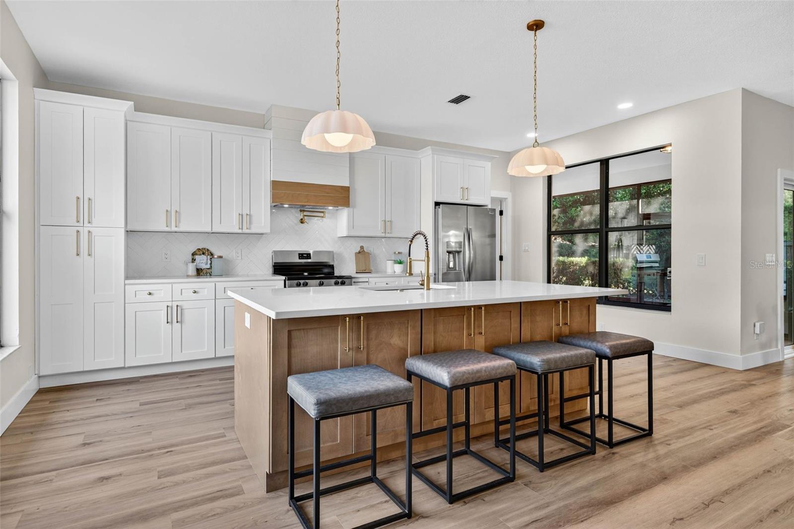 Stunning Chefs Kitchen with Oversized Island