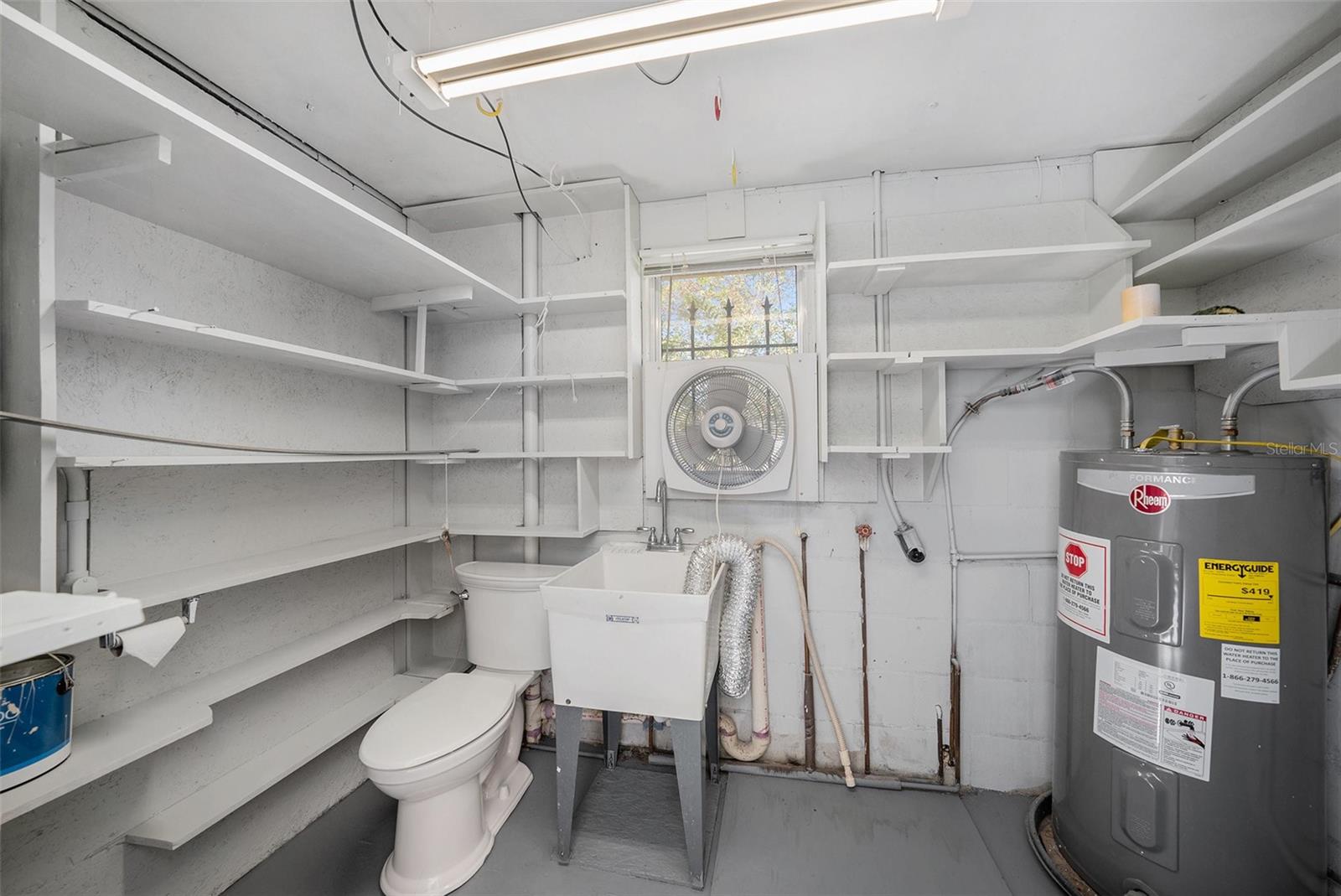 Outside utility room comes equipped with a washer and dryer hookup + outdoor facilities