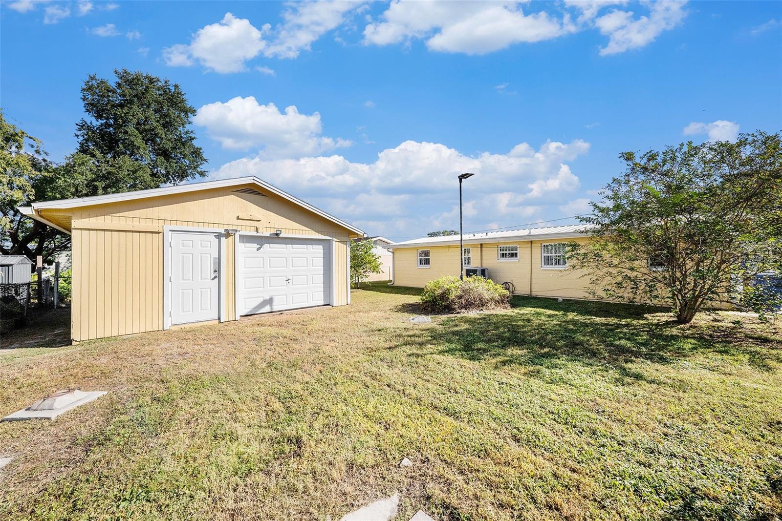 Expansive backyard with a private shed, ready to be finished!