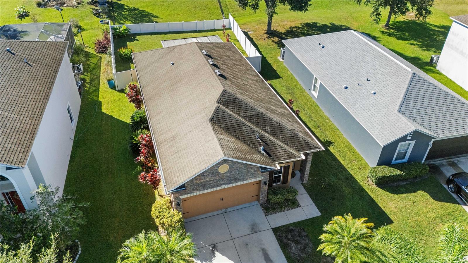 overhead view
