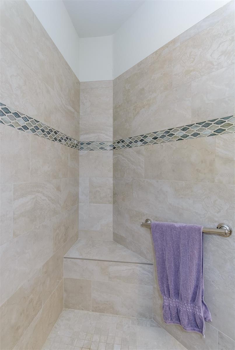 IMPRESSIVELY LARGE MASTER SHOWER