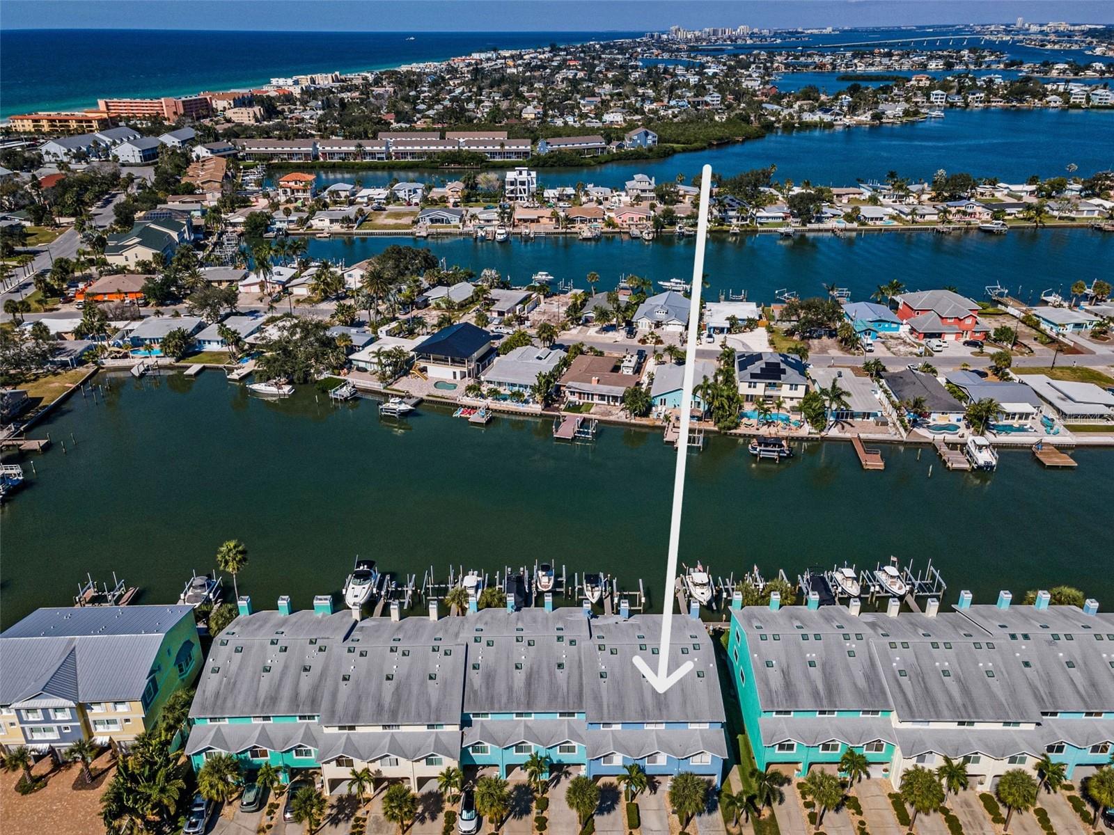Sunset Bay Townhomes on the Intracoastal Waterway in IRB
