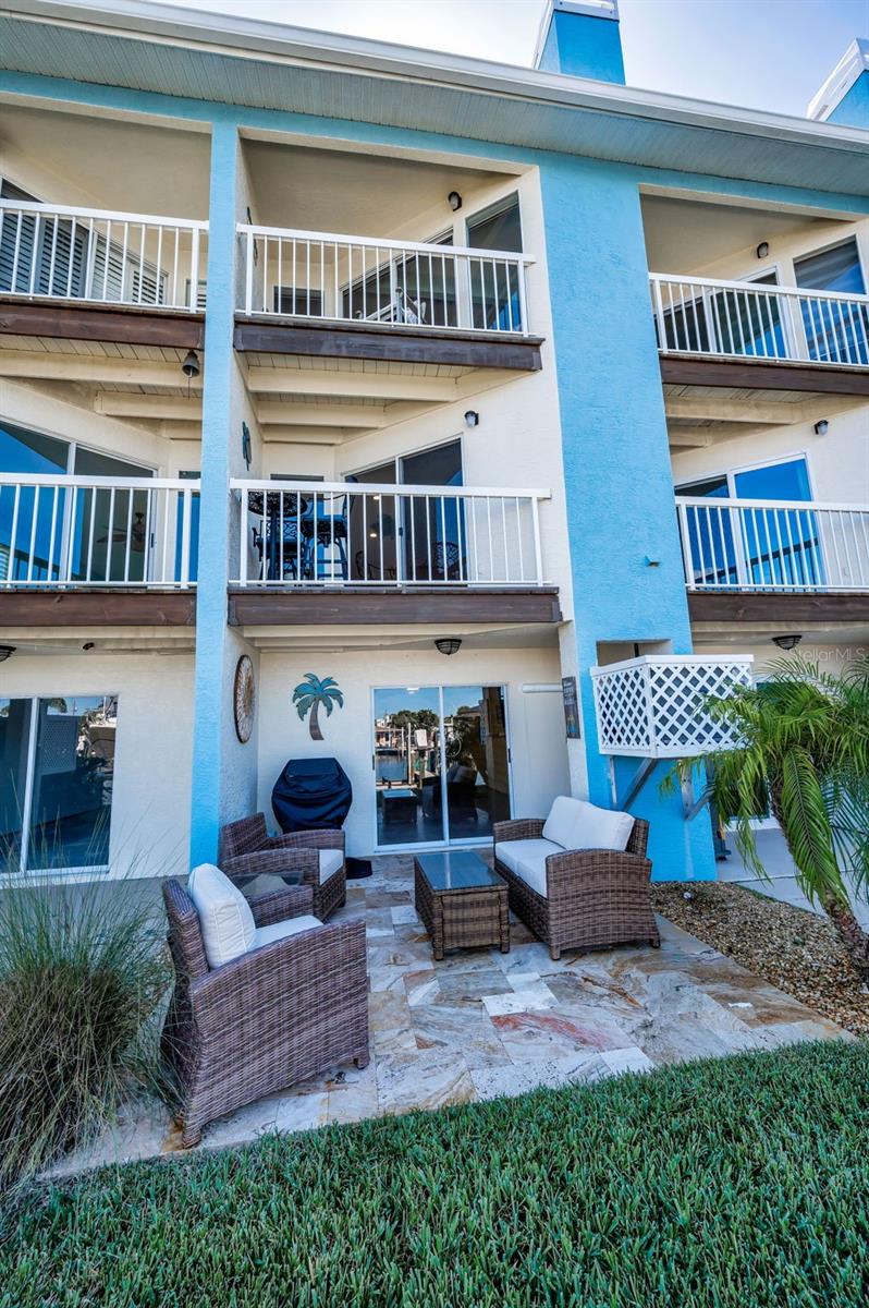 Relax and enjoy the lower level custom patio!
