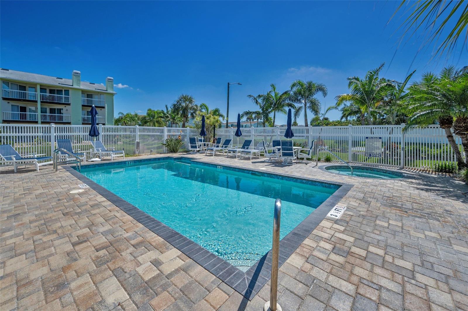 Community Heated Pool & Paver Patio