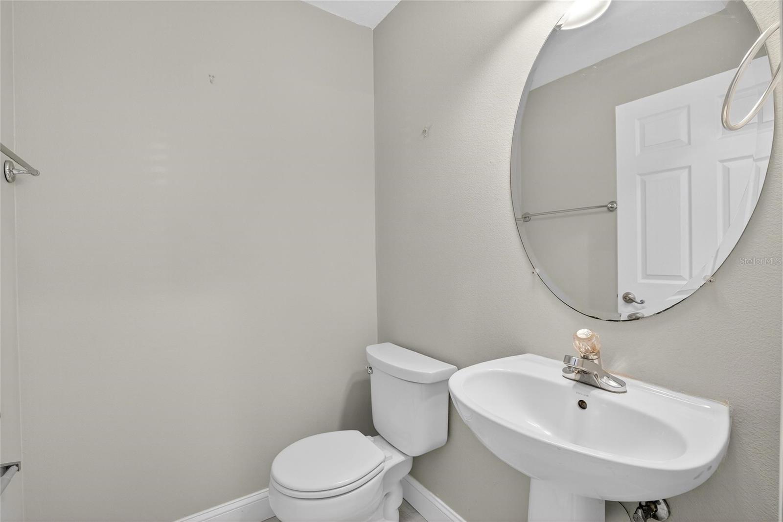 Half bath on the 1st floor