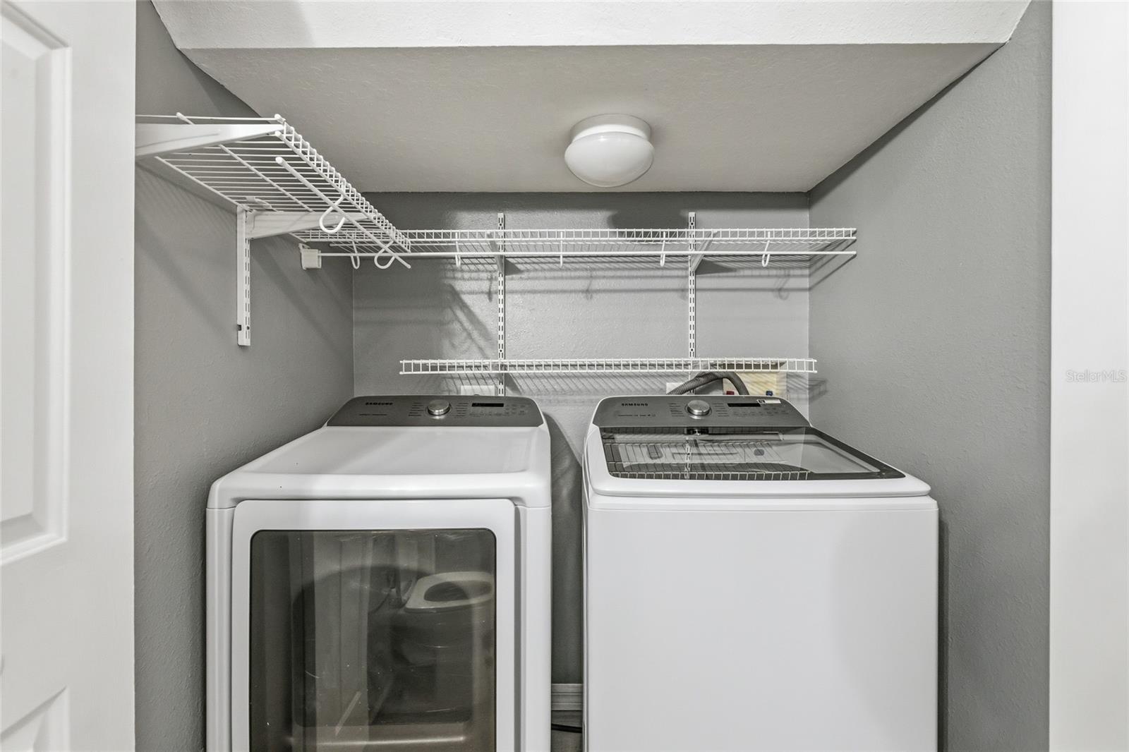 Samsung Washer & Dryer in half bath