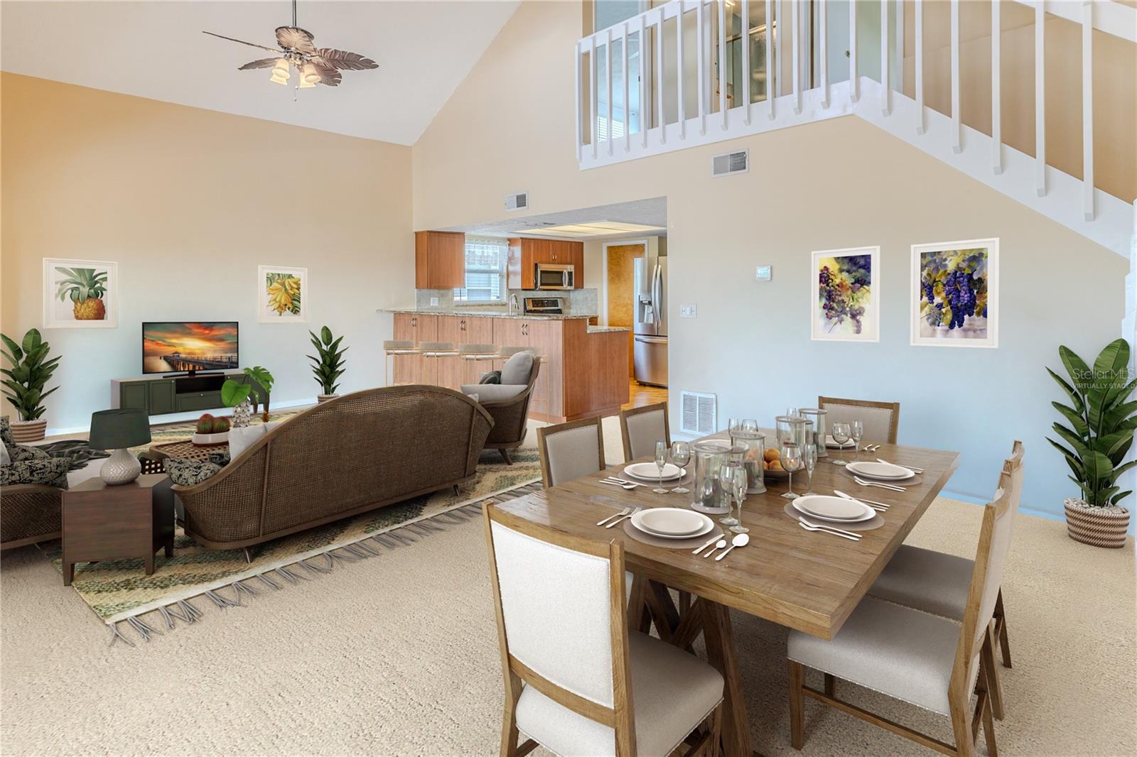 Virtually Staged Great Room