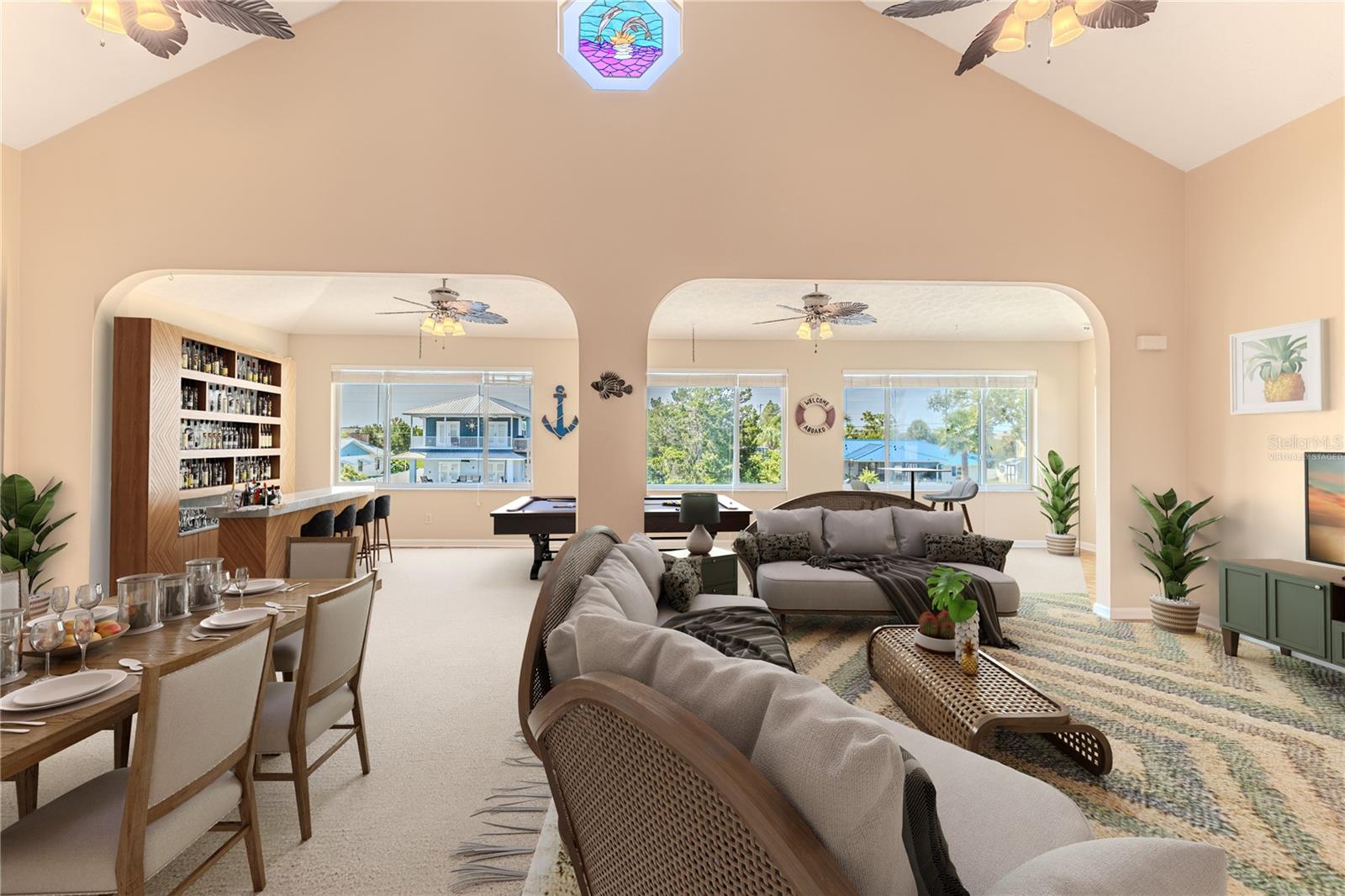 Virtually Staged Great Room
