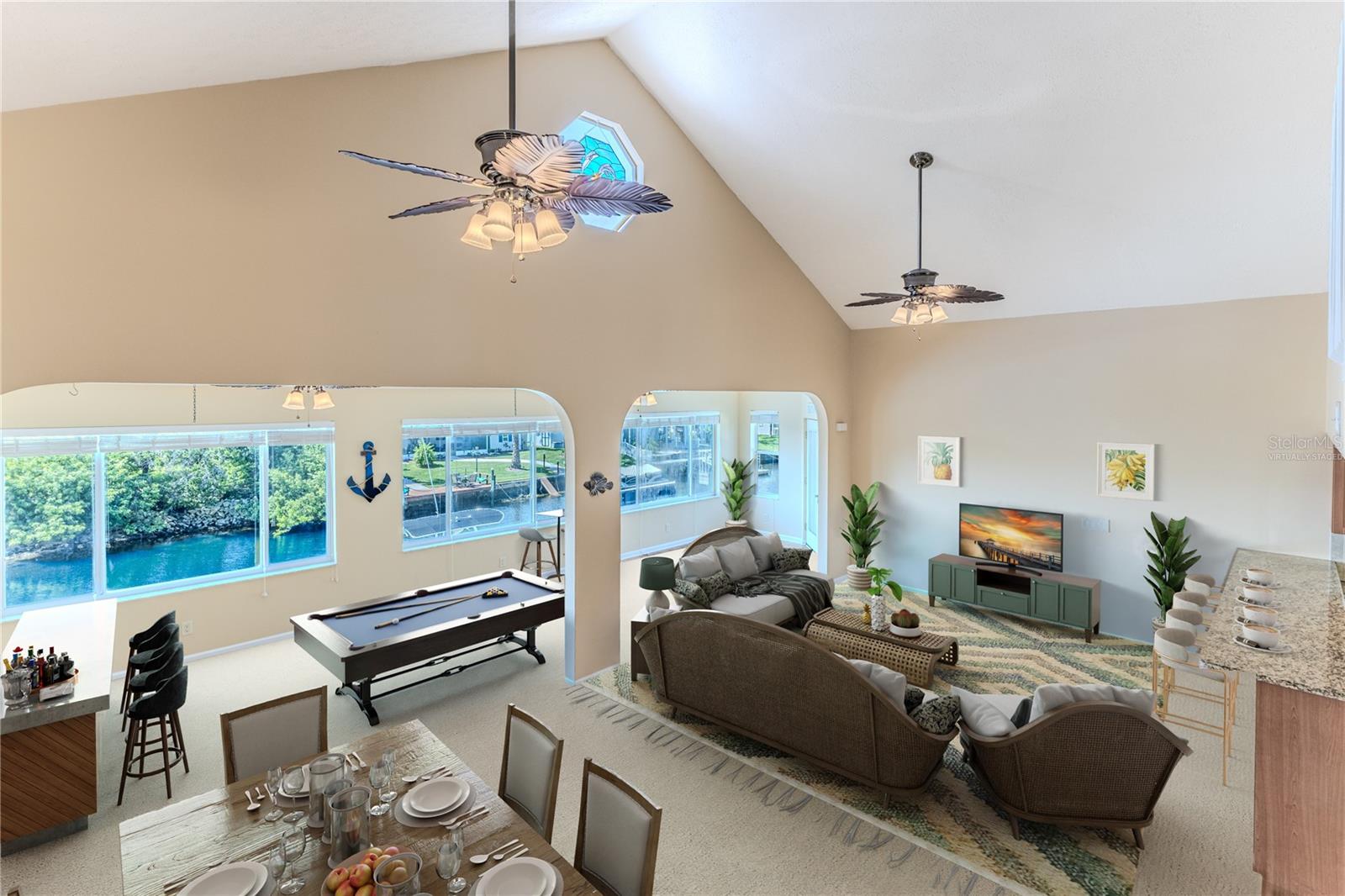 Virtually Staged Great Room