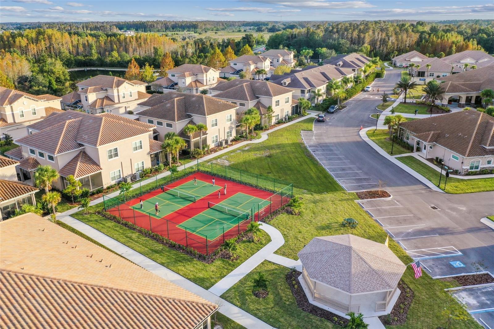GAZEBO AND PICKLE BALL COURT
