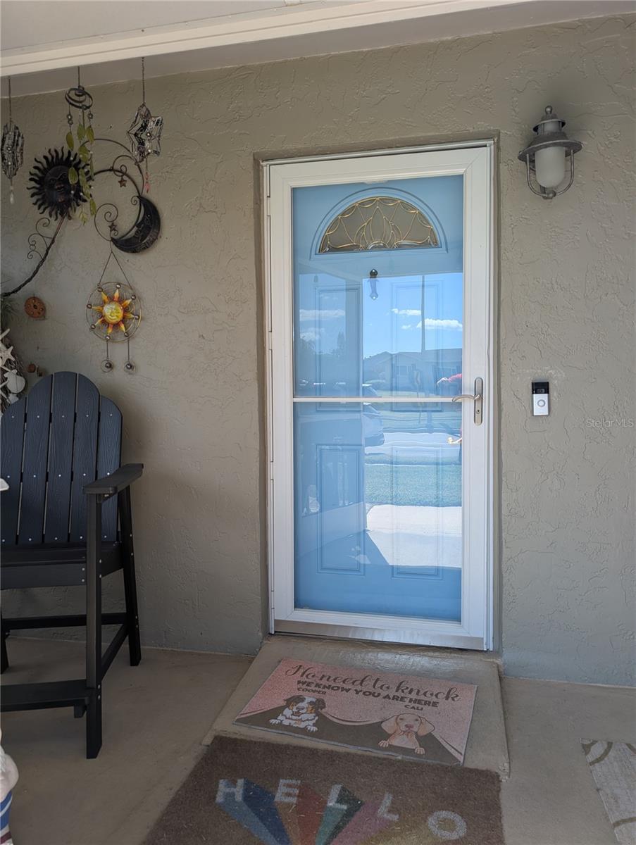 Ramped front entry for handicapped accessibility.