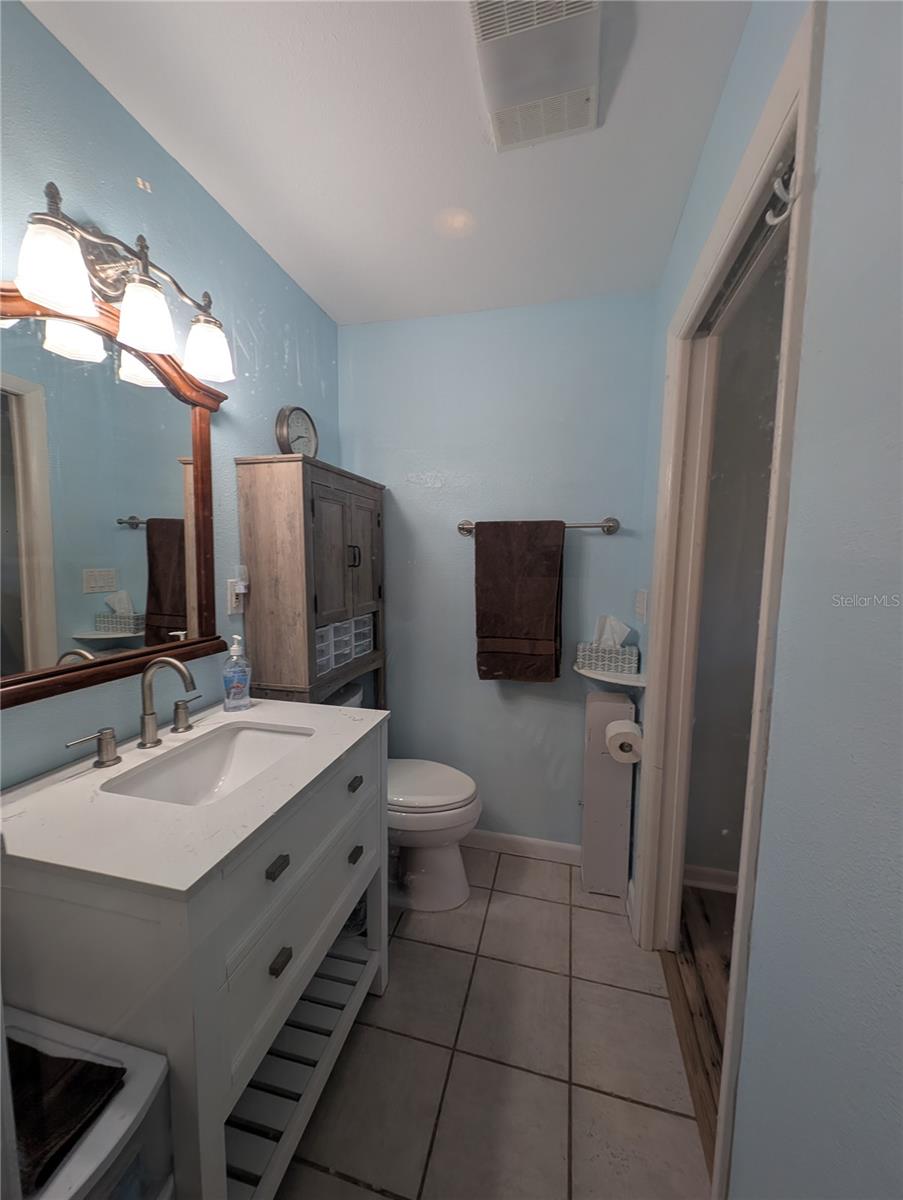 View from shower to Primary bedroom door.