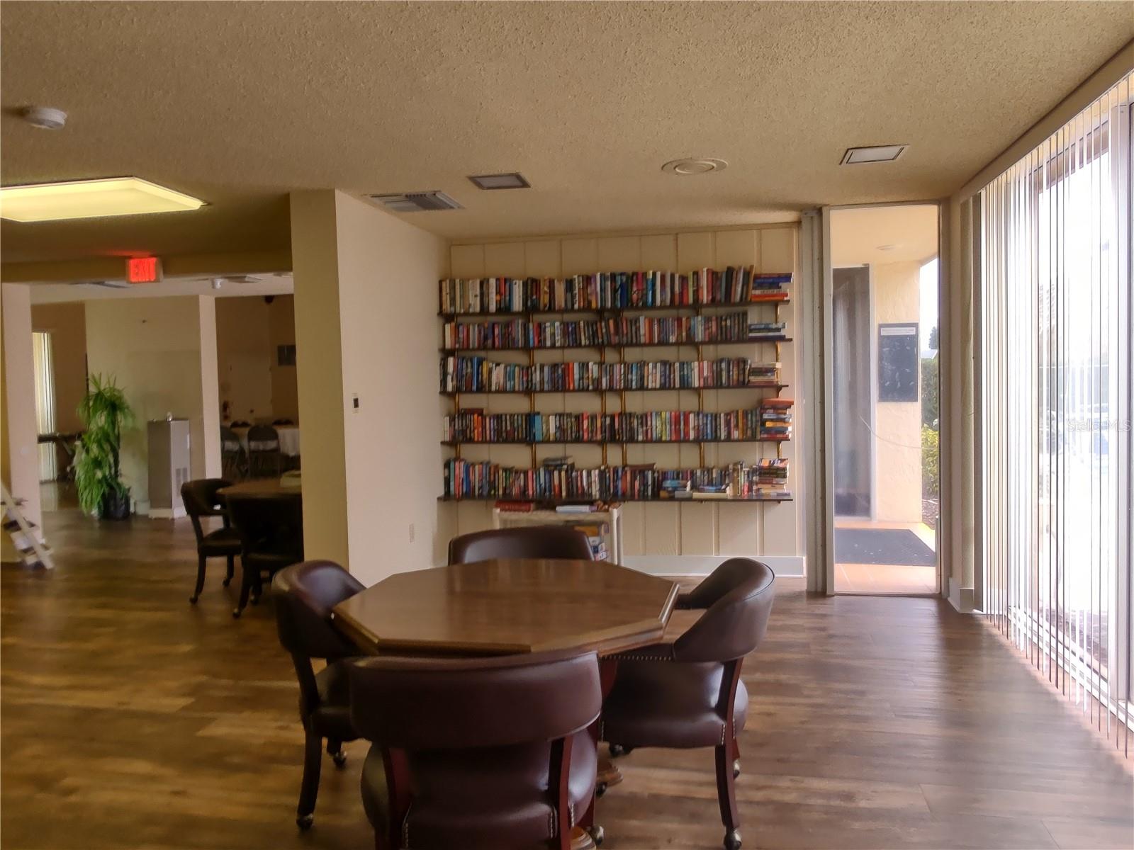 Social room and library.