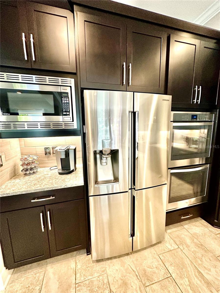 Keurig Coffee Maker, Samsung Refrigerator with Reverse Osmosis, Double Oven