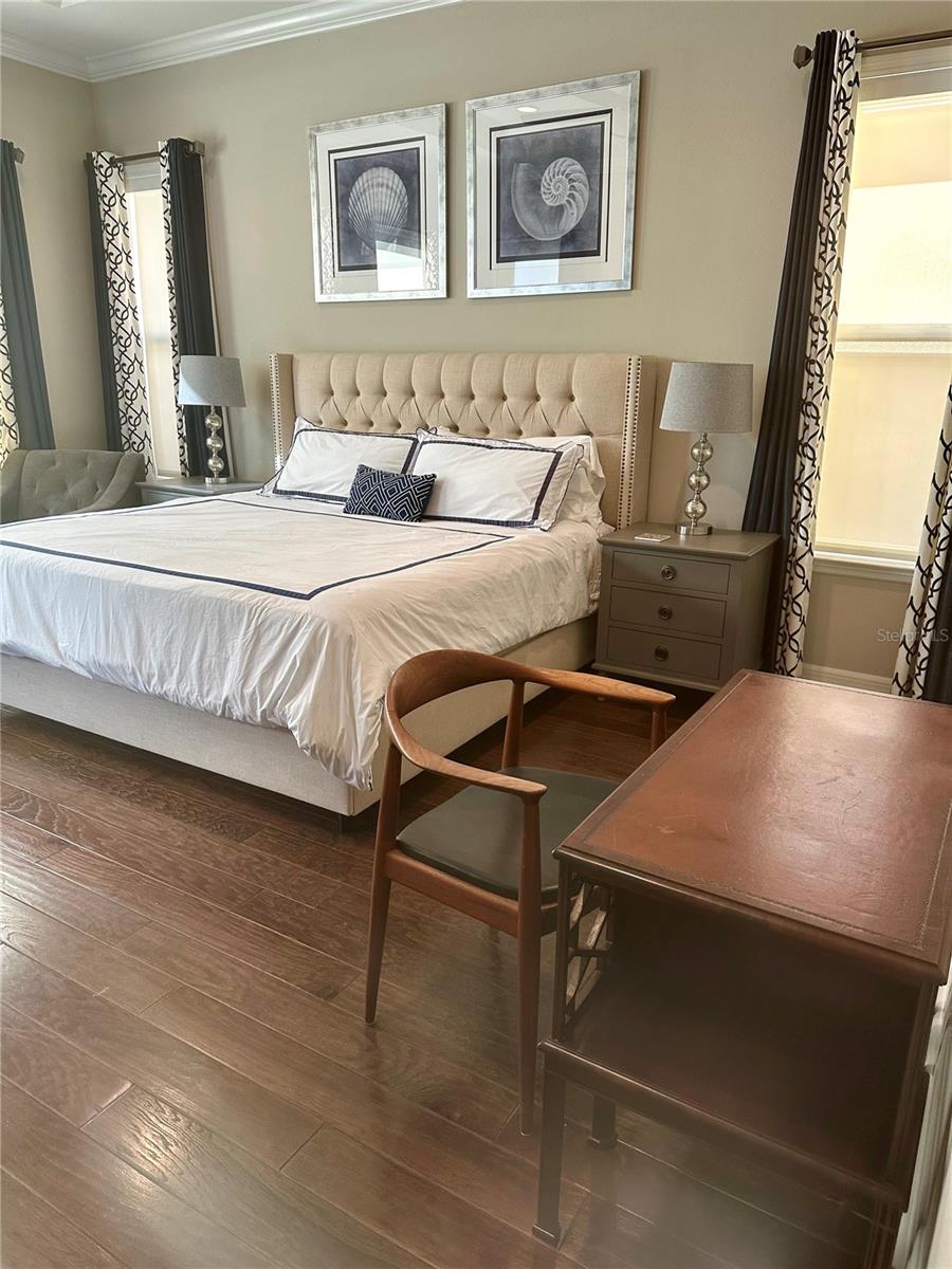 Primary King Bed & Desk