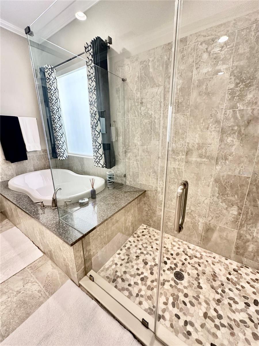 Primary Tub & Separate Shower