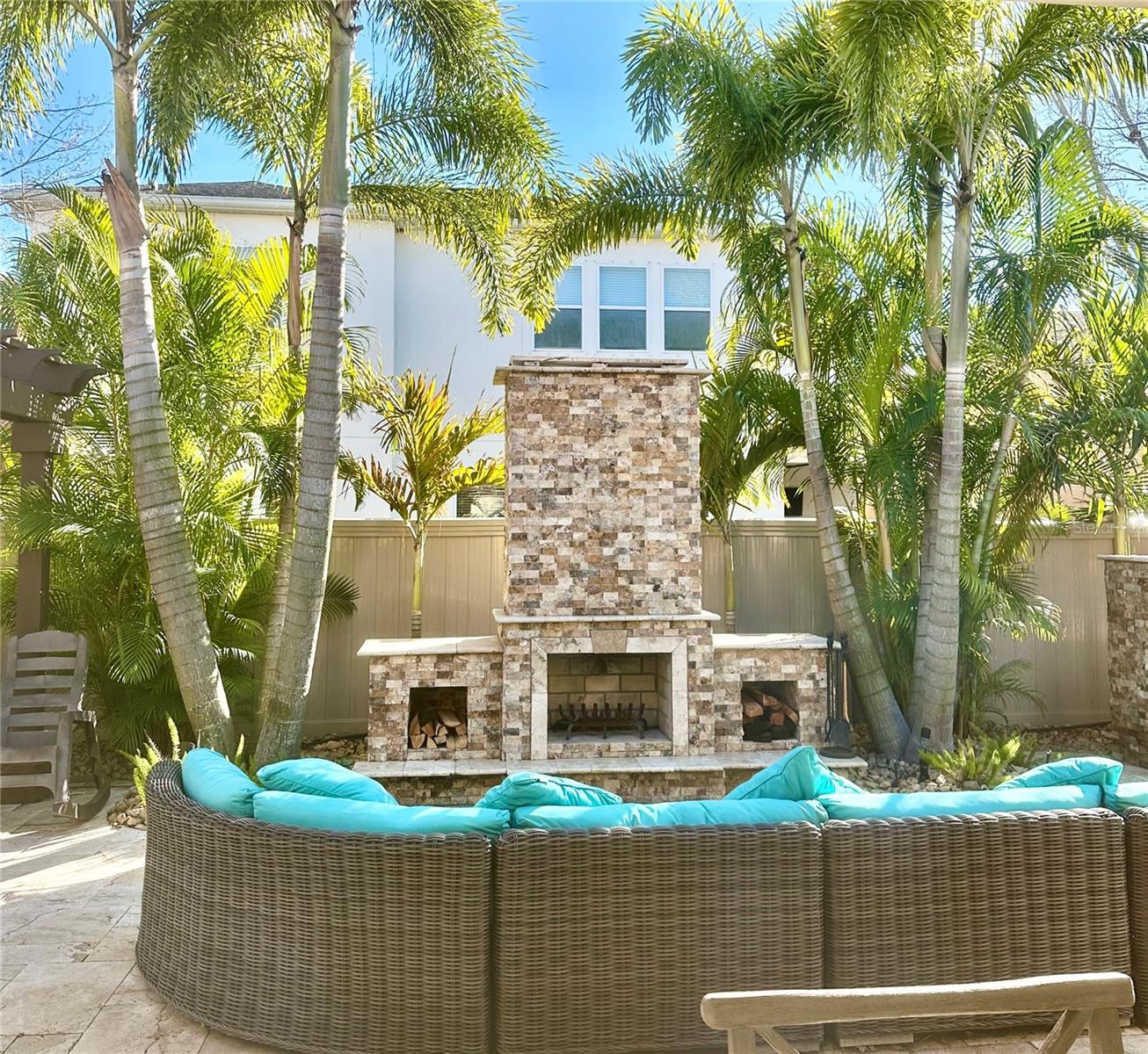 Lanai Fireplace