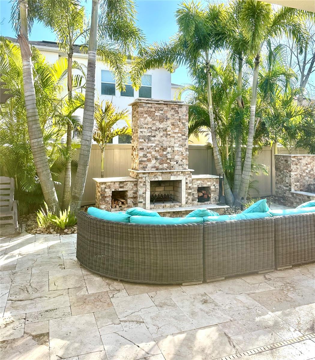 Lanai Fireplace