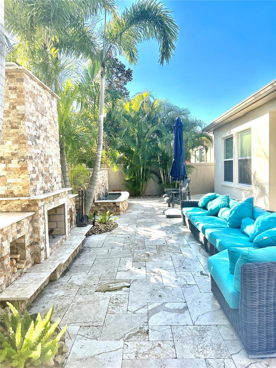 Fireplace and Fountain