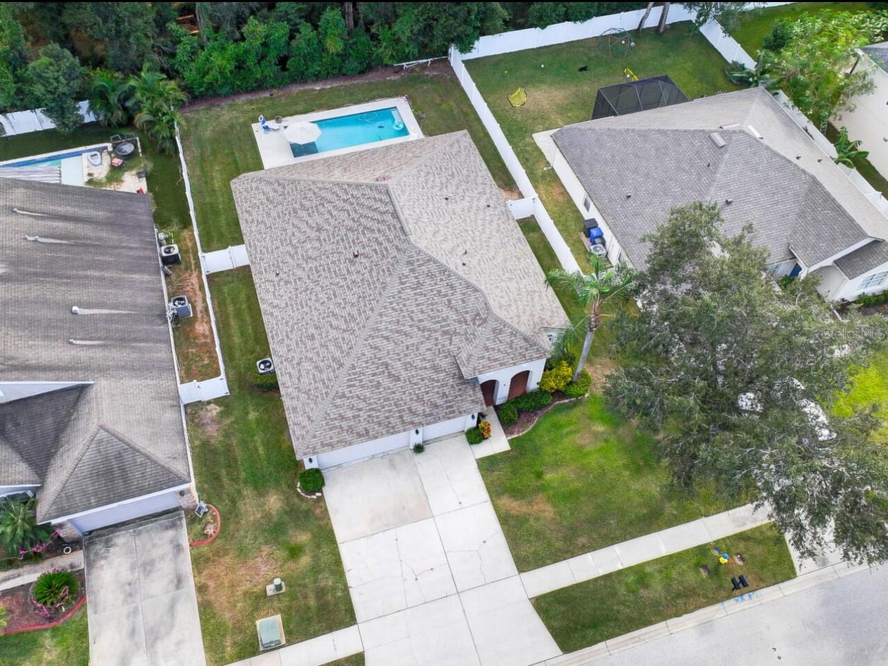 Aerial Front Exterior
