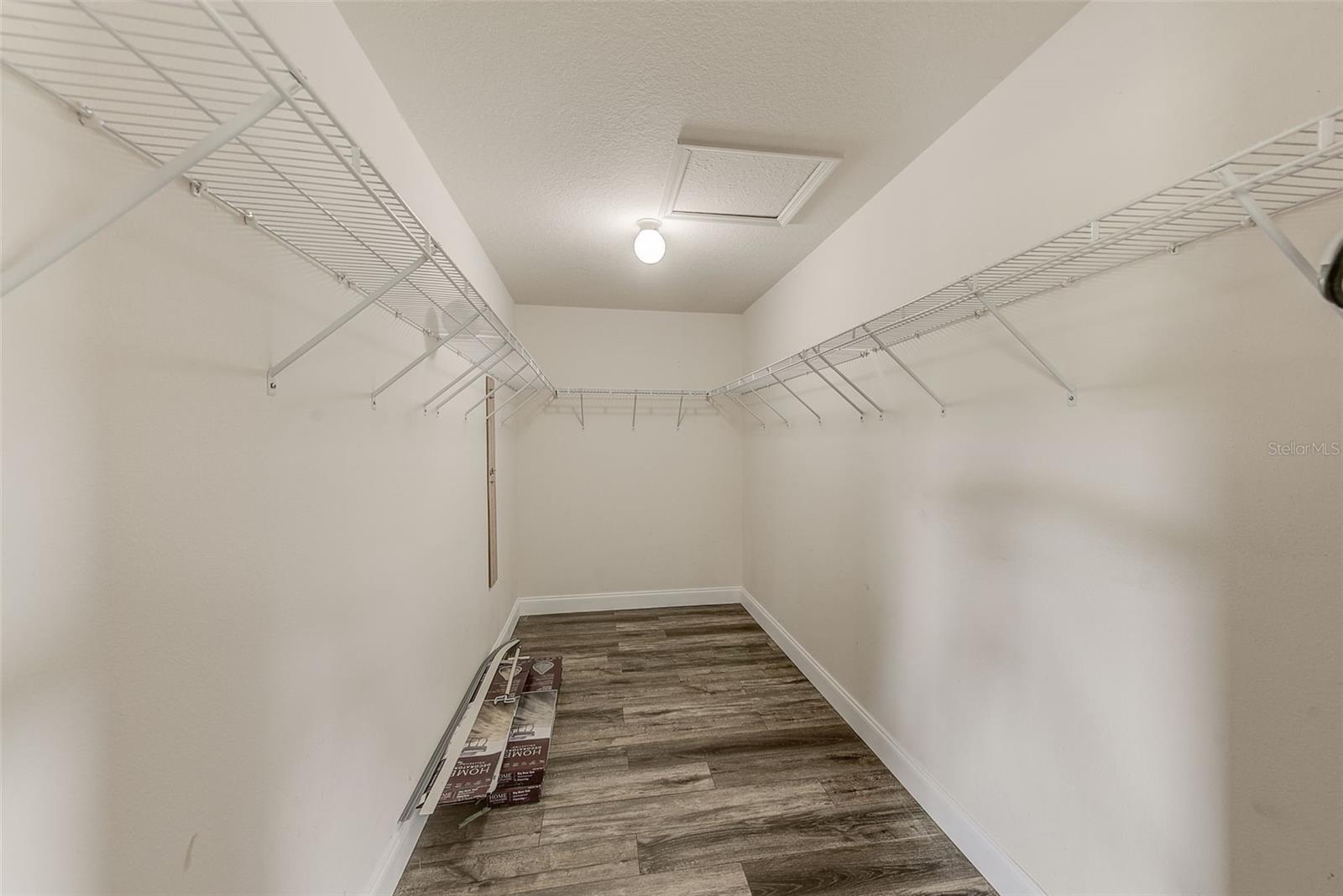 Large Primary walk-in closet