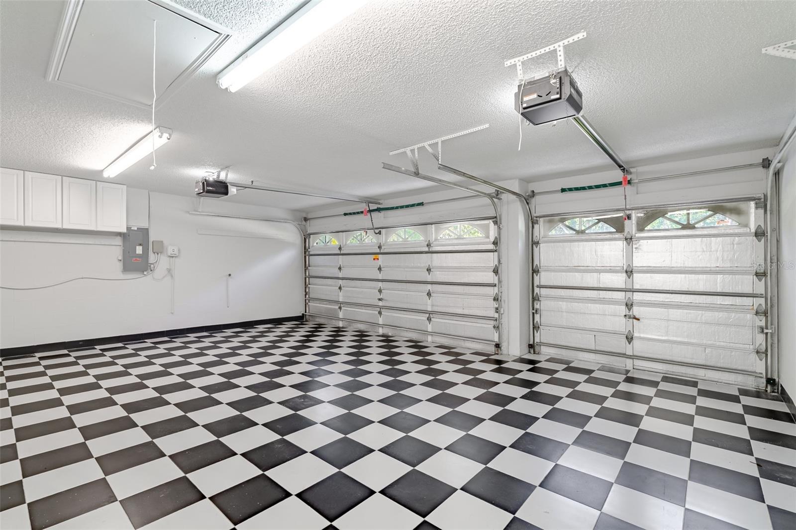 3 car garage with separate AC