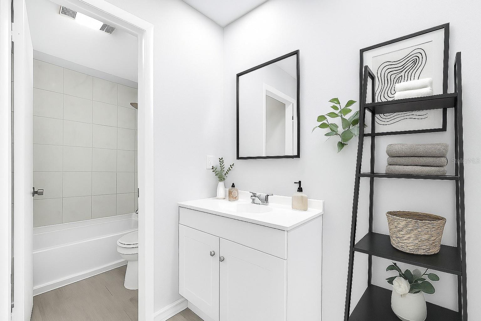 Virtual staged bathroom 2