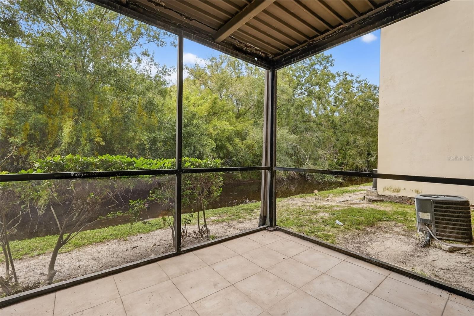 Private screen-in patio