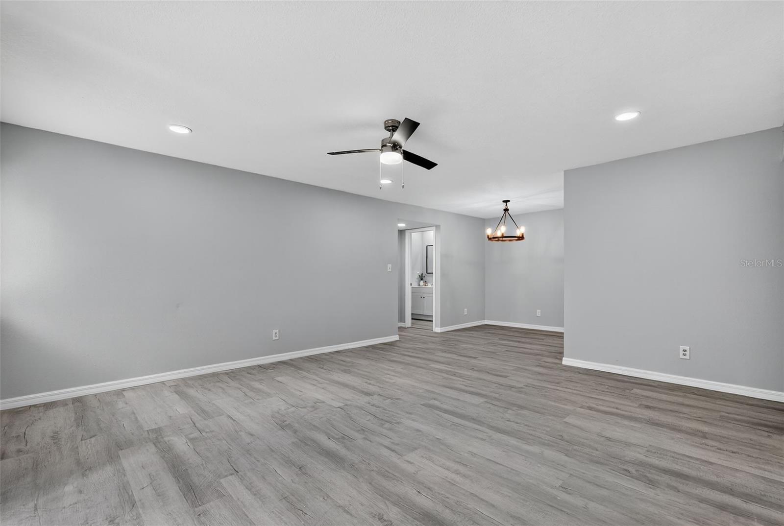 Living room and dining room combo