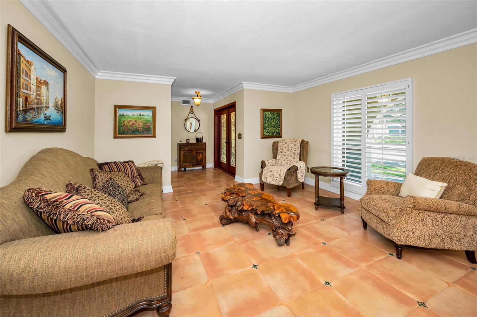 Living Room off the entry