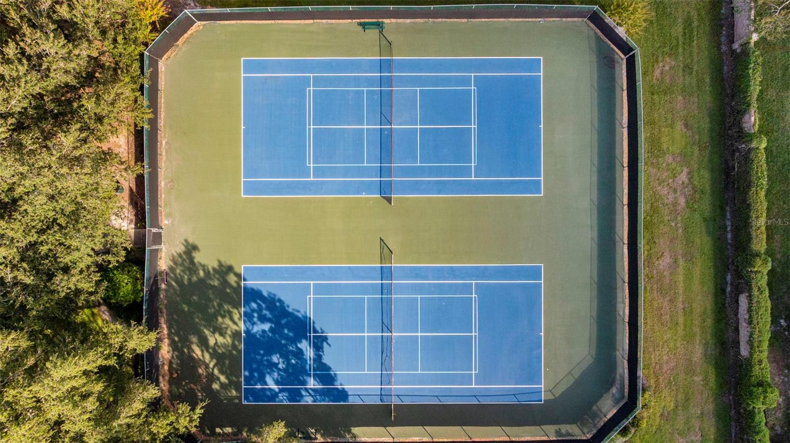 Community tennis and pickleball courts.