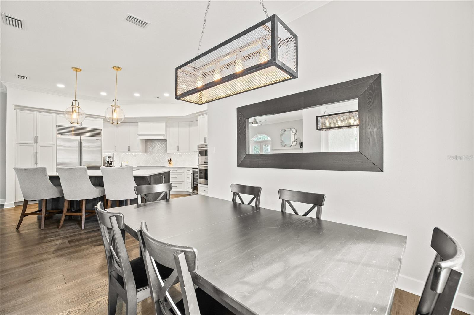 Spacious dinette space within the kitchen area.