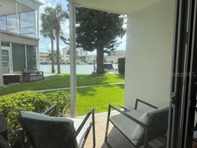 view from inside and patio