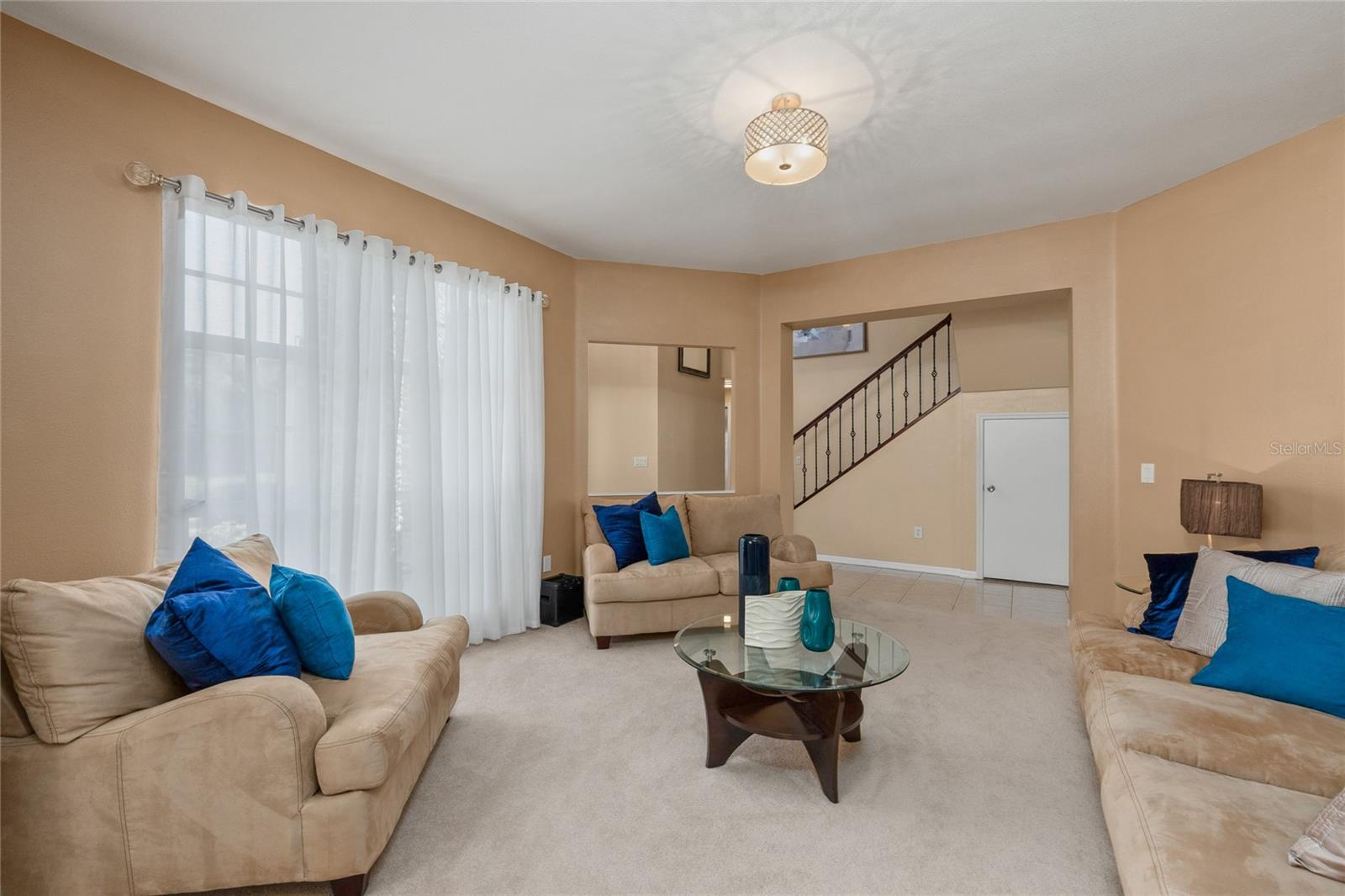 Living Room at the front of the home