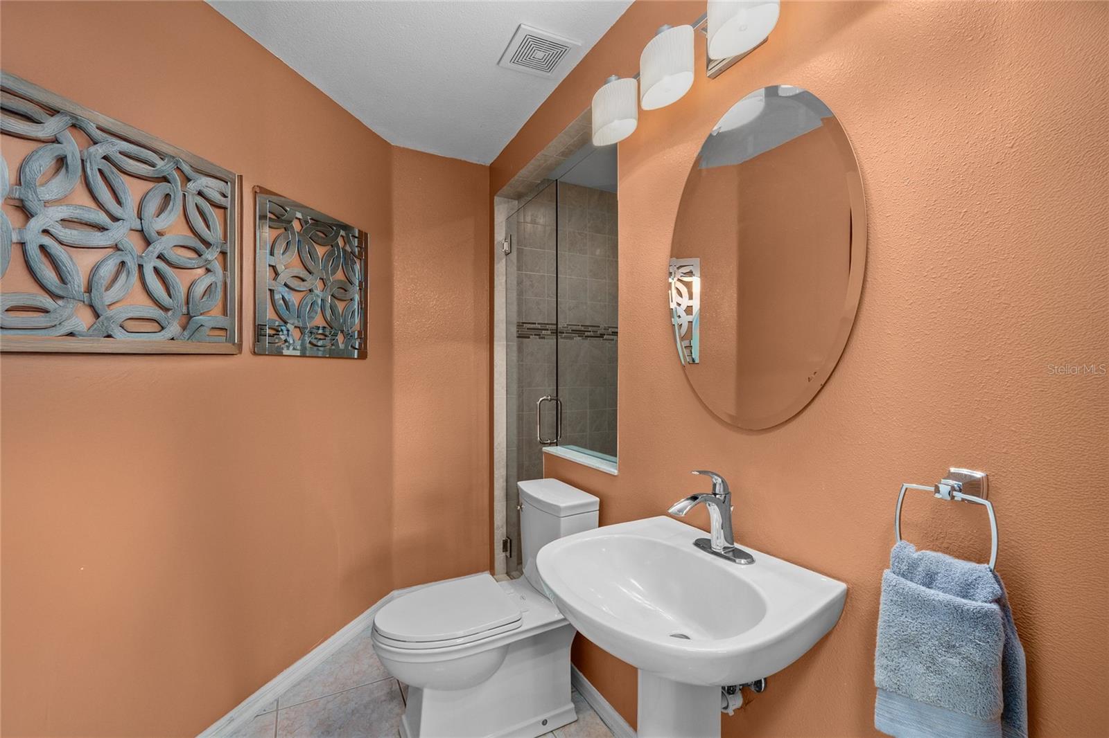 1st Floor Full bathroom with shower