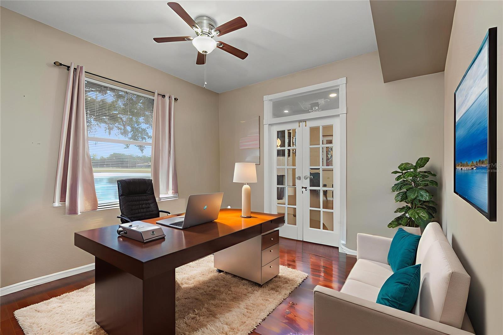 Virtually Staged | Office/Bedroom on 1st floor