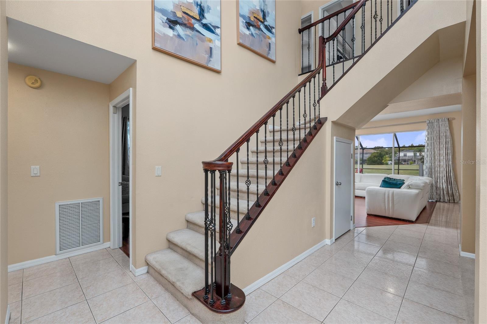 Stairs leading to the Bedrooms upstairs