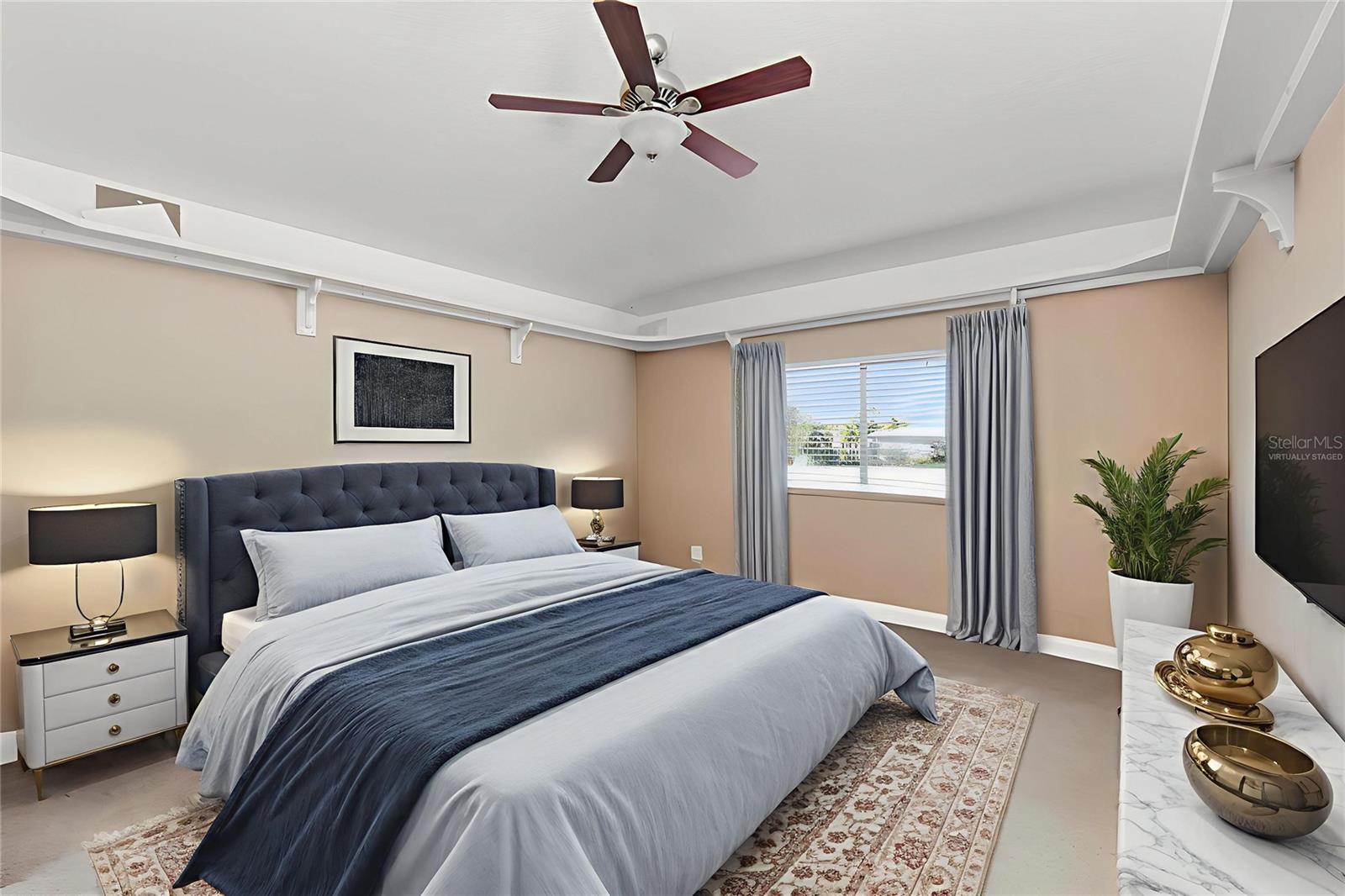 Virtually Staged  | Bedroom 4 on 2nd Floor with large walk in closet