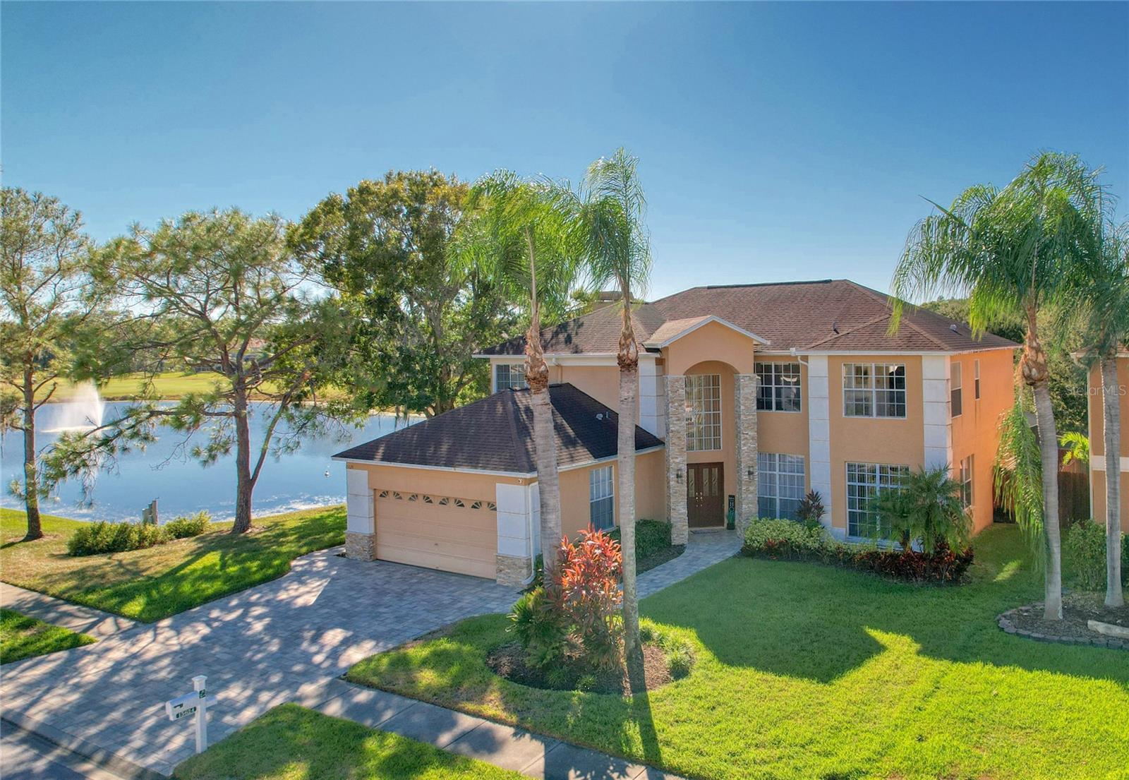 This home has a beautiful paver driveway adding to the curb appeal