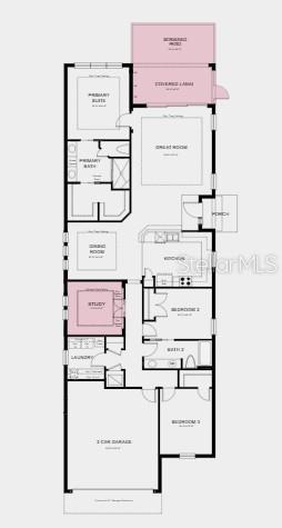 Additional Highlights Include: Study in place of flex, outdoor kitchen rough-in, extended garage, extended screen patio, white shaker cabinets, quartz countertops in kitchen and primary bathroom.