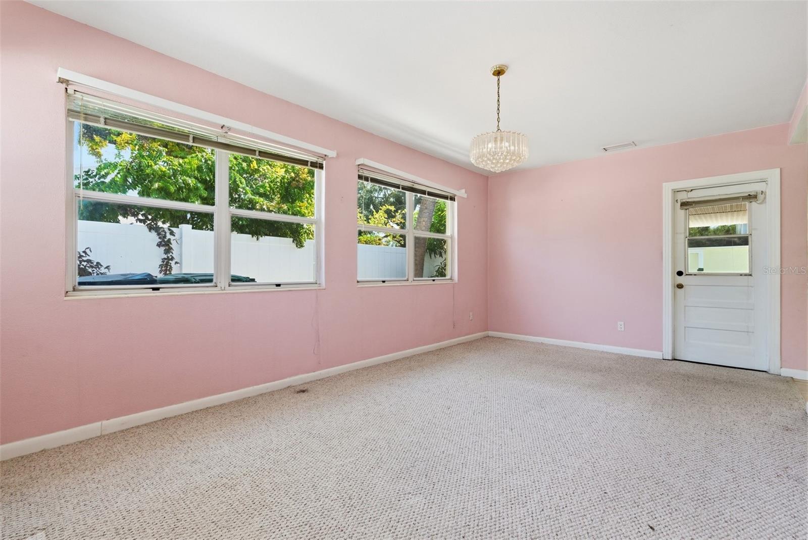 Dining room to exterior