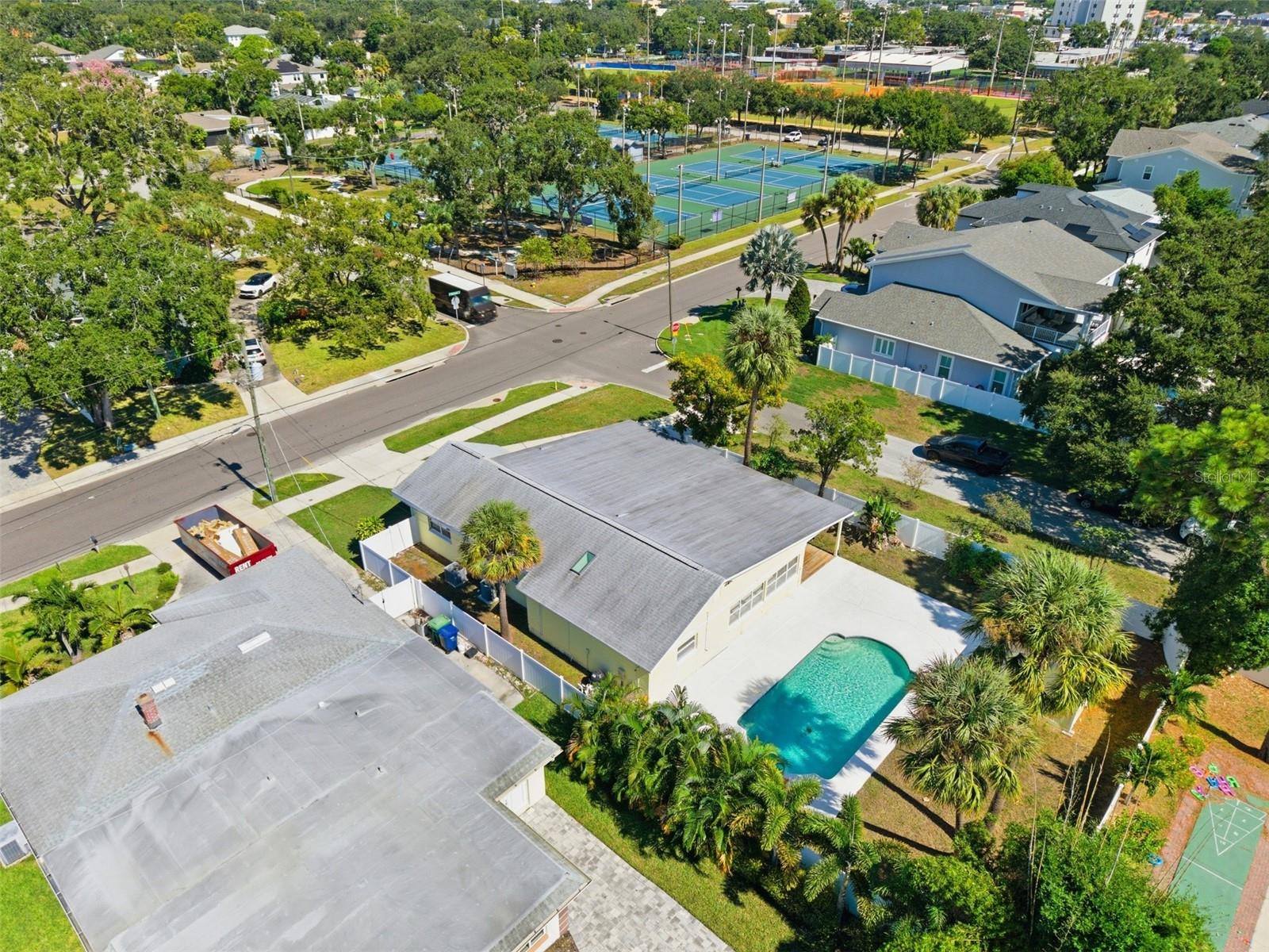 Convenient to City maintained tennis courts and park/playground