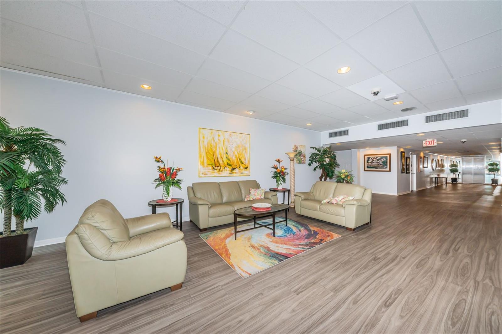 Clubhouse lobby
