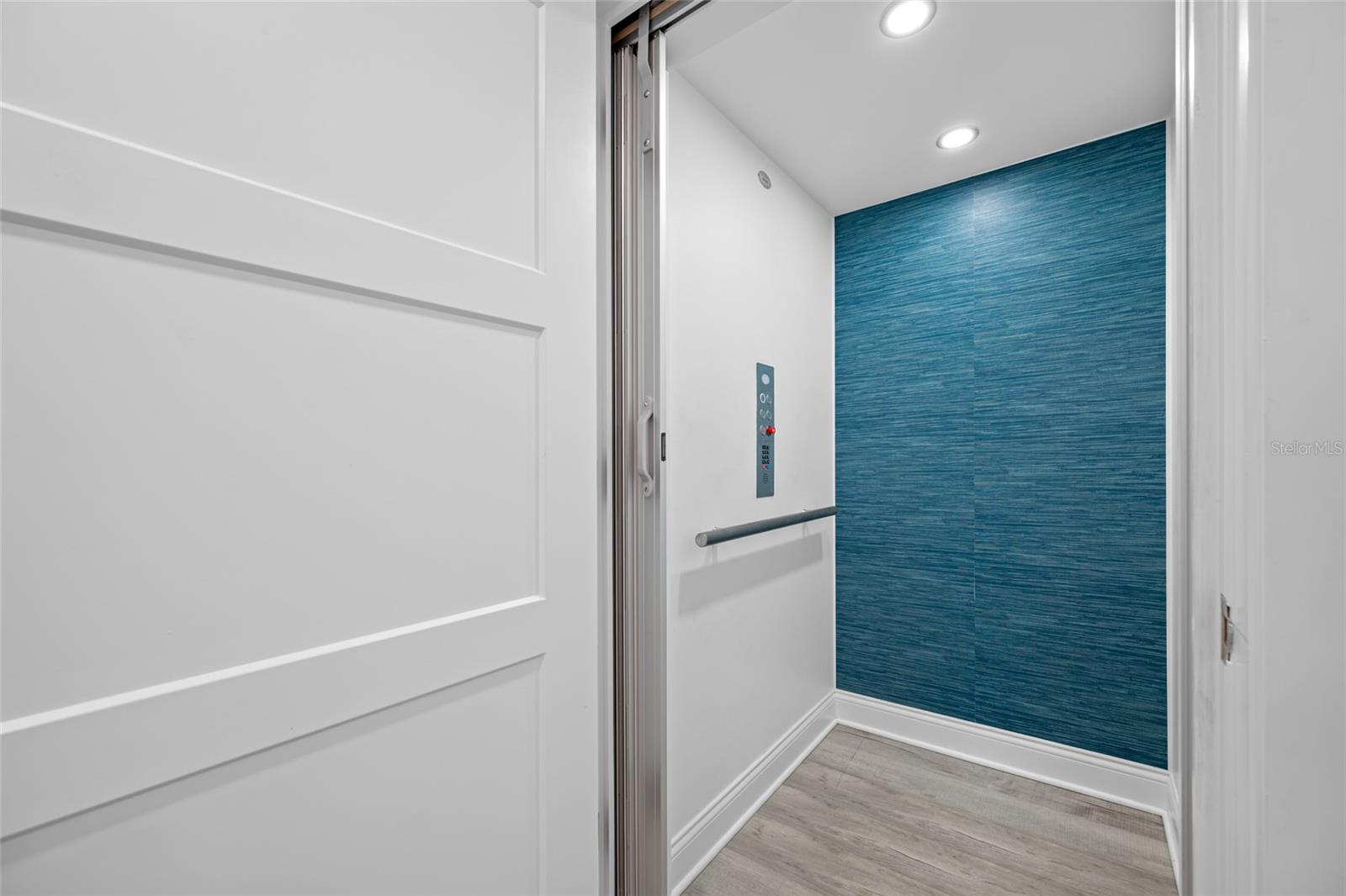 Elevator servicing all 4 Floors (Garage, 1st, 2nd and 3rd Living Level)