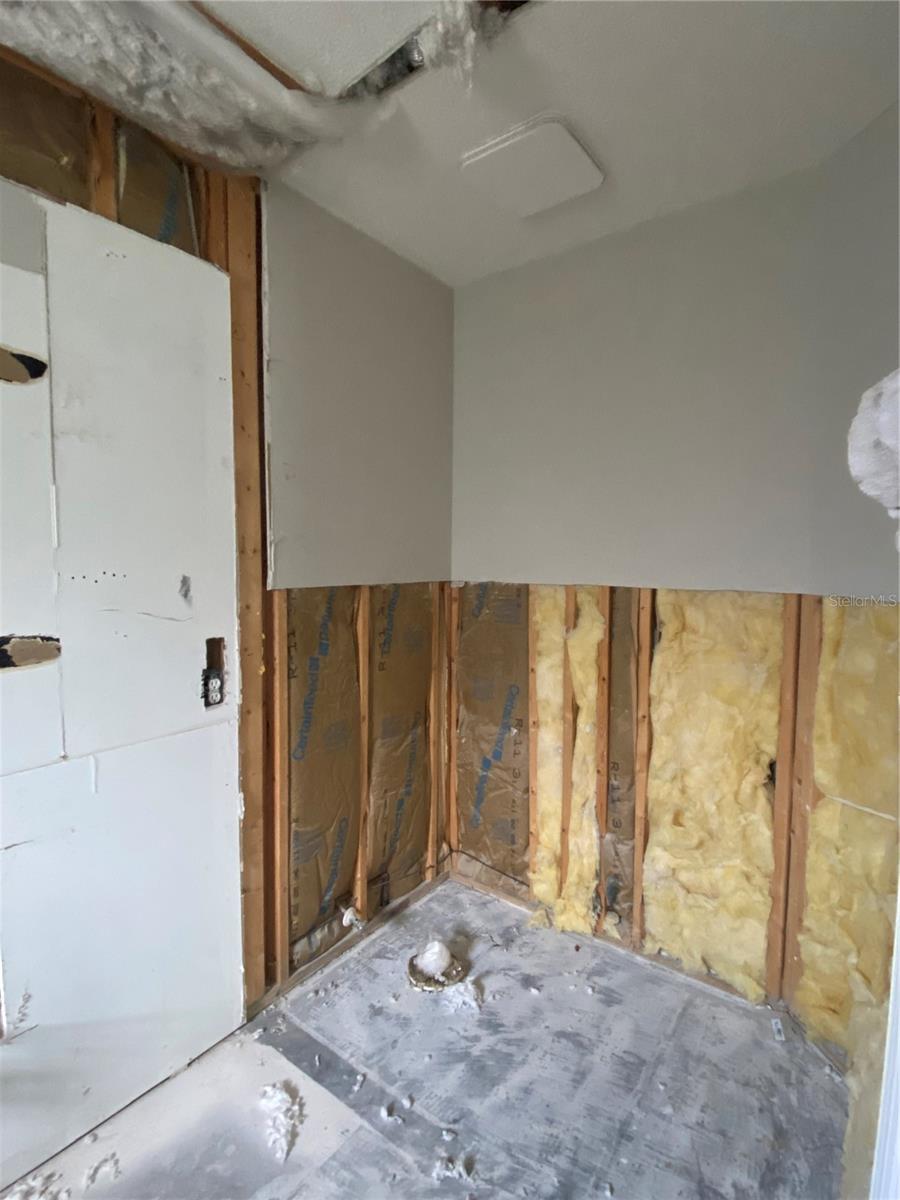 Primary Bathroom - unfinished & ready for new tub