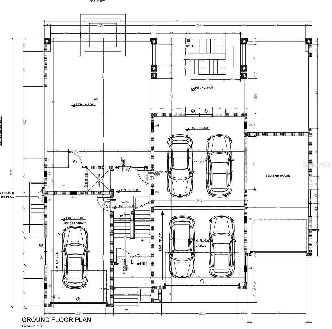Garage level floor plan