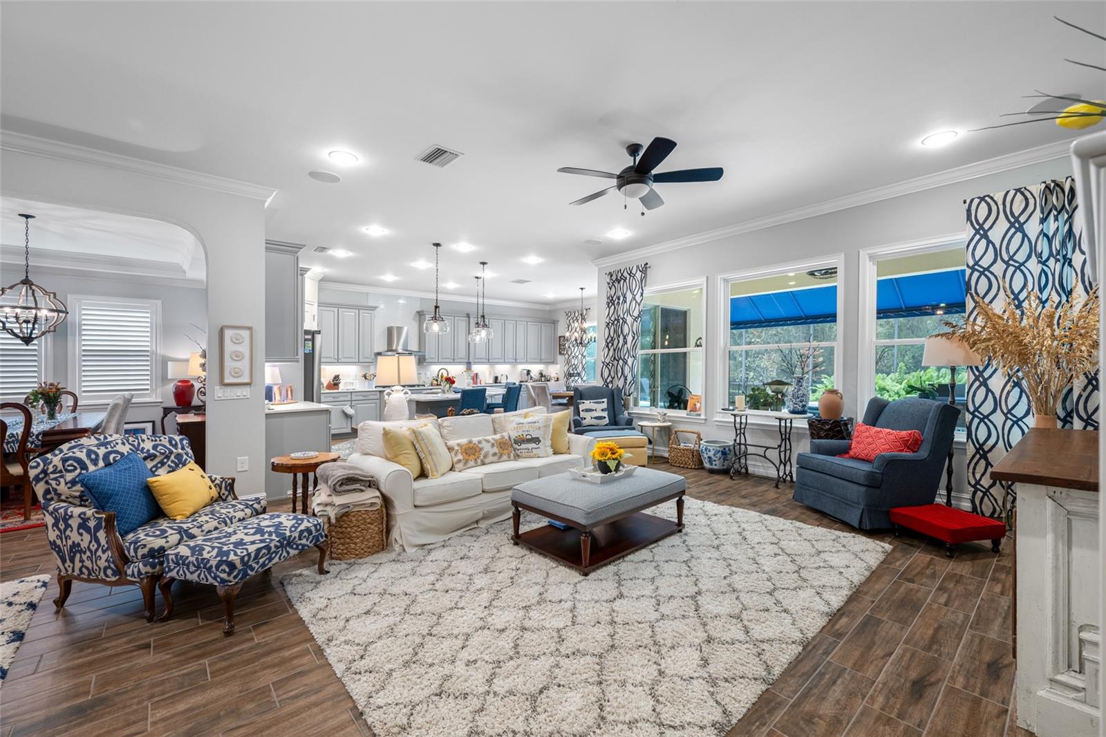 Living room, open floor plan.