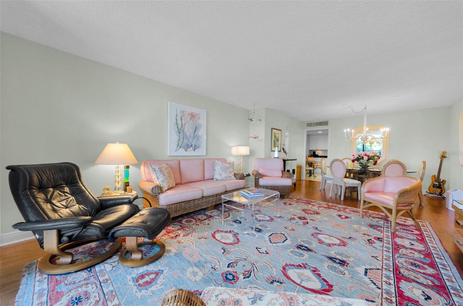 Notice the real hardwood floors!