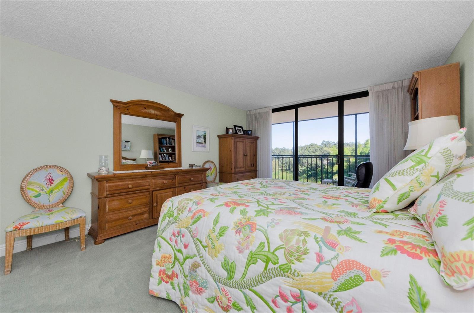 The Master Bedroom with a great view of the water!